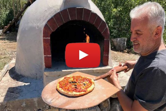 Taş fırın yapımı- Taş fırında pizza pişirimi